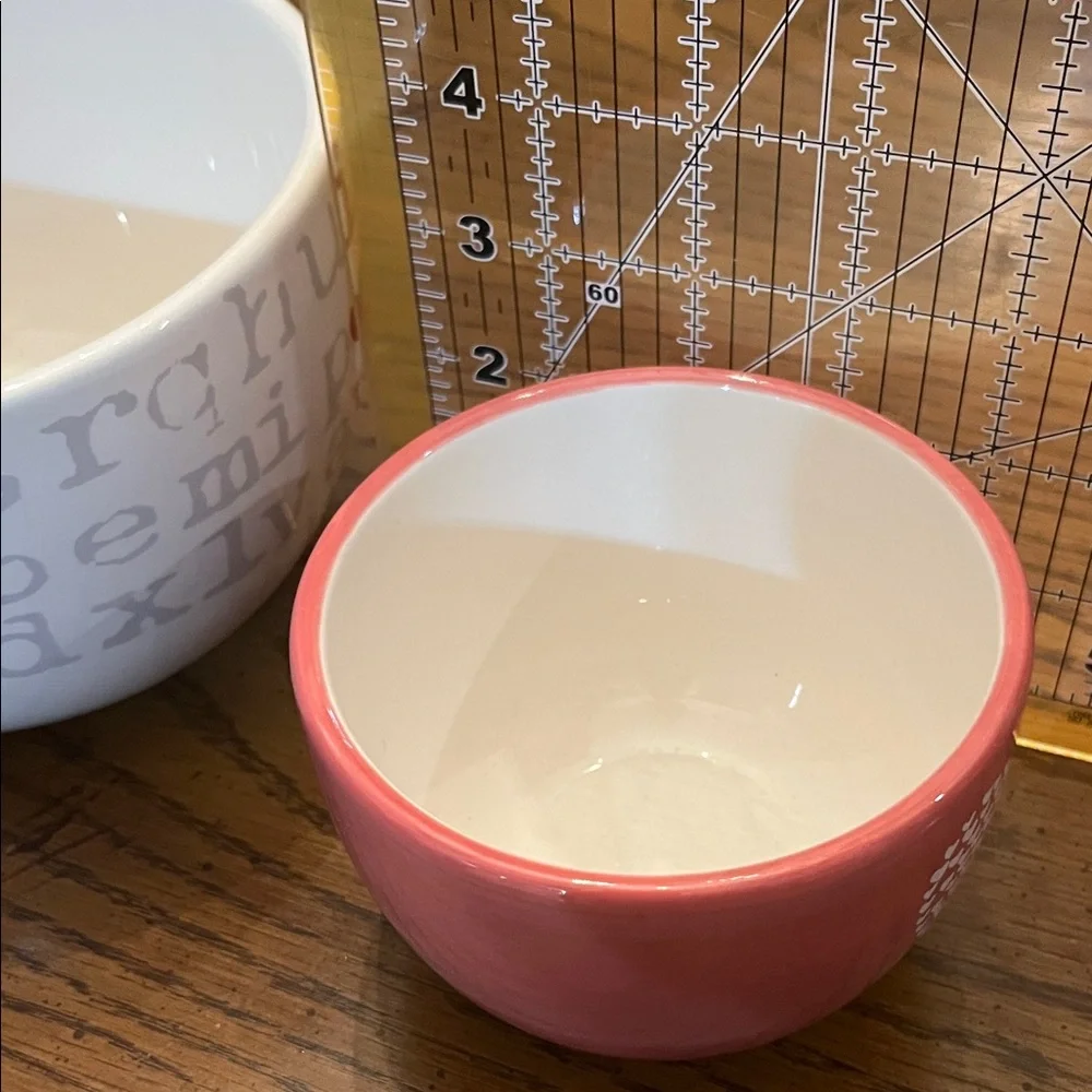 Target Valentine’s 2010 Heart Design Bowl Set - White and‎ Pink